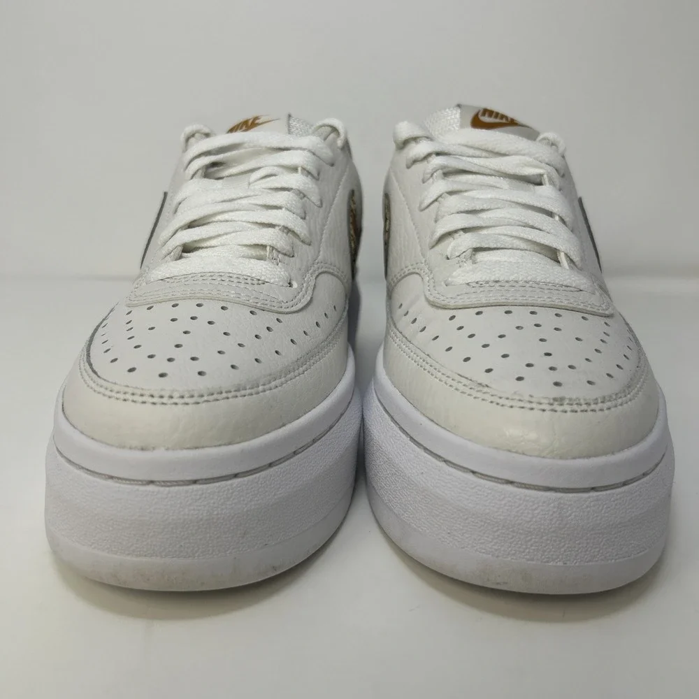 Nike Court Vision Alta LTR‎ Women's Size 8 White Leopard Camo Swoosh DM0113-004